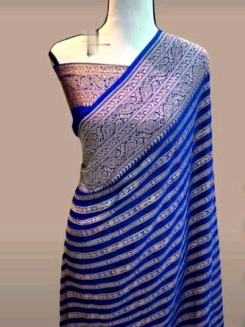 LC 83 Pure Soft Khadi Georgette Silk Wedding Sarees Wholesale Shop In Surat
